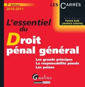 Couverture du produit · L'essentiel du droit pénal général