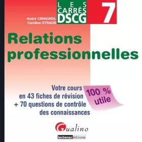 Couverture du produit · Relations professionnelles DSCG 7