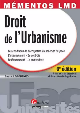 Couverture du produit · Droit de l'urbanisme
