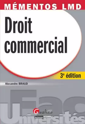 Couverture du produit · Droit commercial