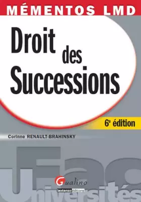 Couverture du produit · Droits des Successions
