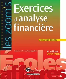 Couverture du produit · Exercices d'analyse financière
