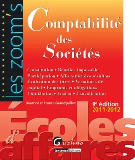 Couverture du produit · Comptabilité des sociétés