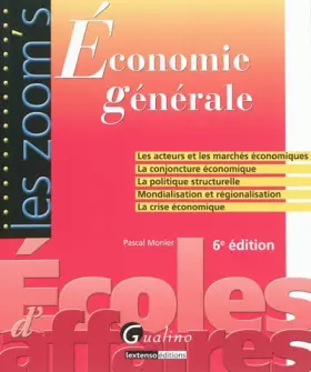 Couverture du produit · Économie générale