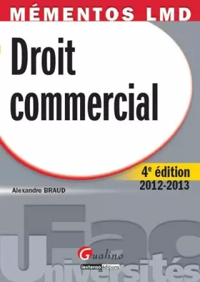 Couverture du produit · Droit commercial
