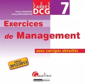 Couverture du produit · DCG 7 Exercices de Management : Avec corrigés détaillés
