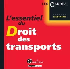 Couverture du produit · L'essentiel du Droit des transports
