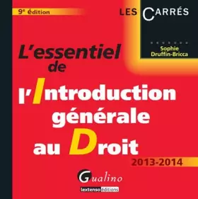 Couverture du produit · L'essentiel de l'introduction générale au droit