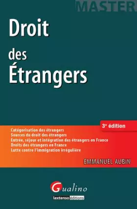 Couverture du produit · Master - Droit des étrangers, 3ème Ed.