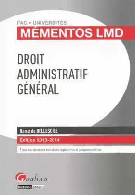 Couverture du produit · Droit administratif général