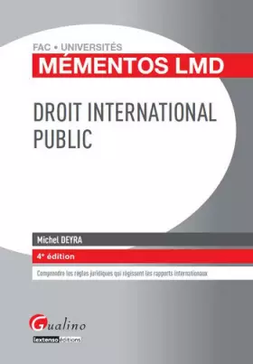 Couverture du produit · Droit international public
