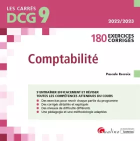Couverture du produit · DCG 9 - Exercices corrigés de Comptabilité: 180 exercices corrigés