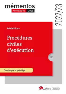 Couverture du produit · Procédures civiles d'exécution: Cours intégral et synthétique
