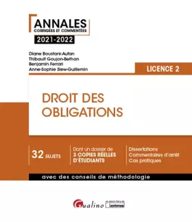 Couverture du produit · Droit des obligations - L2