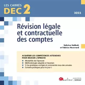 Couverture du produit · DEC 2 - Révision légale et contractuelle des comptes (2023)