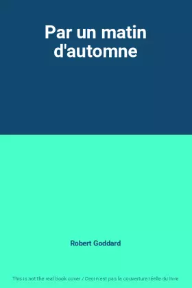 Couverture du produit · Par un matin d'automne