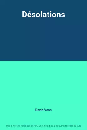 Couverture du produit · Désolations