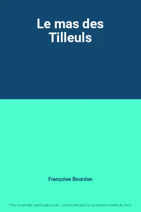 Couverture du produit · Le mas des Tilleuls