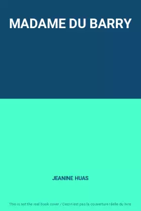 Couverture du produit · MADAME DU BARRY