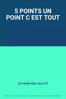 Couverture du produit · 5 POINTS UN POINT C EST TOUT