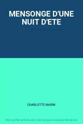 Couverture du produit · MENSONGE D'UNE NUIT D'ETE