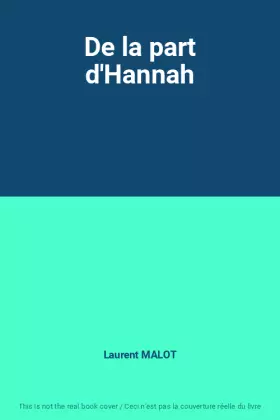 Couverture du produit · De la part d'Hannah