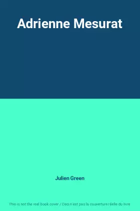 Couverture du produit · Adrienne Mesurat