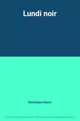 Couverture du produit · Lundi noir