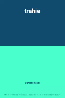 Couverture du produit · trahie
