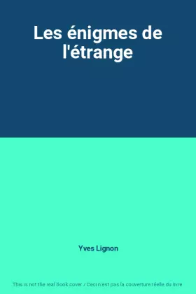 Couverture du produit · Les énigmes de l'étrange