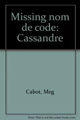 Couverture du produit · Missing nom de code: Cassandre