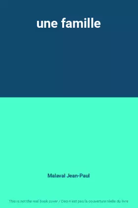 Couverture du produit · une famille