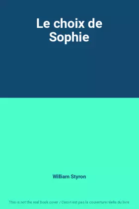 Couverture du produit · Le choix de Sophie