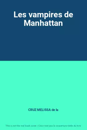 Couverture du produit · Les vampires de Manhattan