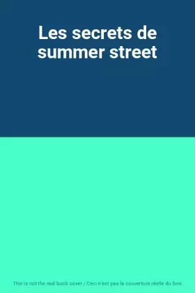 Couverture du produit · Les secrets de summer street