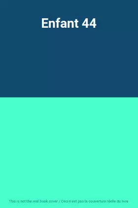 Couverture du produit · Enfant 44