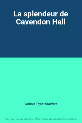Couverture du produit · La splendeur de Cavendon Hall