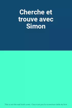 Couverture du produit · Cherche et trouve avec Simon