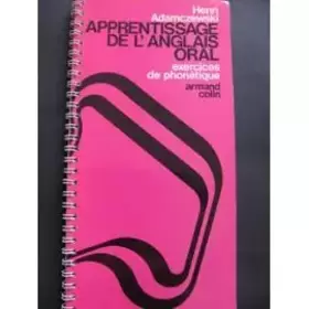 Couverture du produit · Apprentissage de l'anglais oral