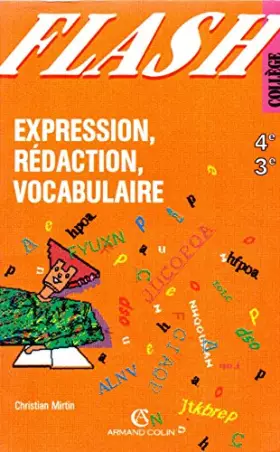 Couverture du produit · Expression, rédaction, vocabulaire / 4e, 3e