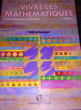 Couverture du produit · Vivre les maths, CE1. Guide pédagogique