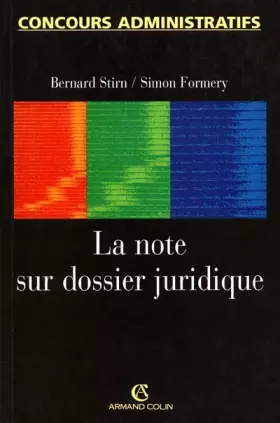 Couverture du produit · La note sur dossier juridique
