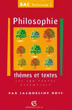 Couverture du produit · Philosophie - Thèmes et documents, série L