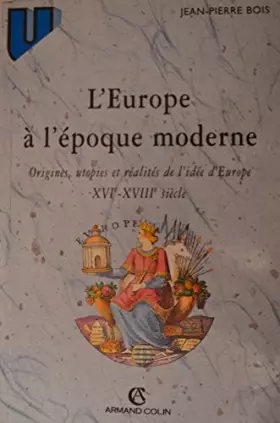 Couverture du produit · L'Europe à l'époque moderne