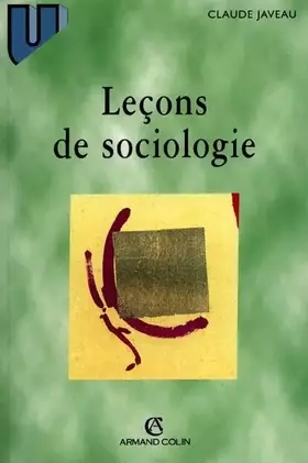 Couverture du produit · Leçons de sociologie