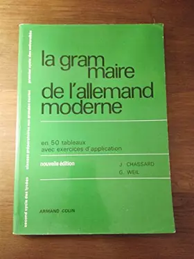 Couverture du produit · La grammaire de l'allemand moderne