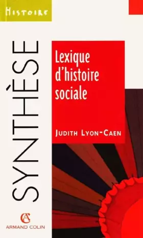 Couverture du produit · Lexique d'histoire sociale