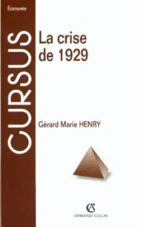 Couverture du produit · La crise de 1929