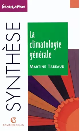 Couverture du produit · Climatologie générale