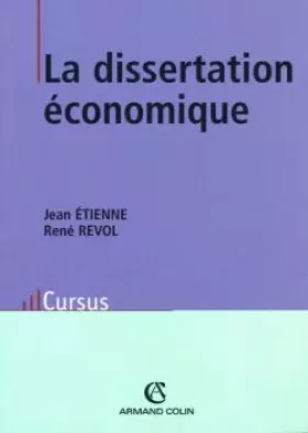 Couverture du produit · La dissertation économique. 2ème édition